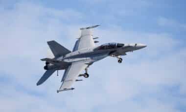 An Royal Australian Air Force FA18F Super Hornet