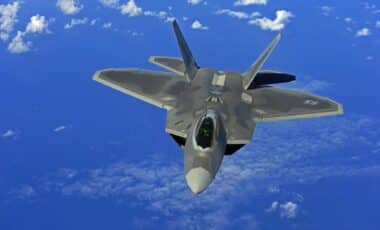 US Air Force F-22 fighter jet