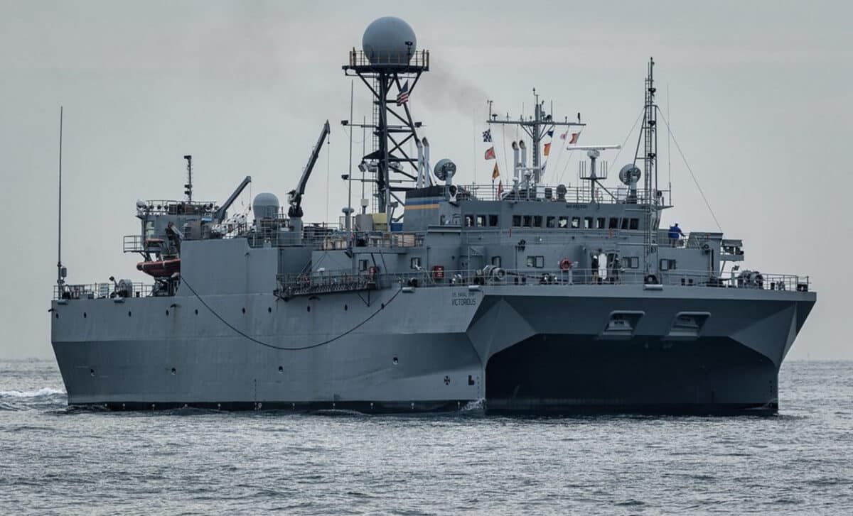US Navy ship's USNS Victorious
