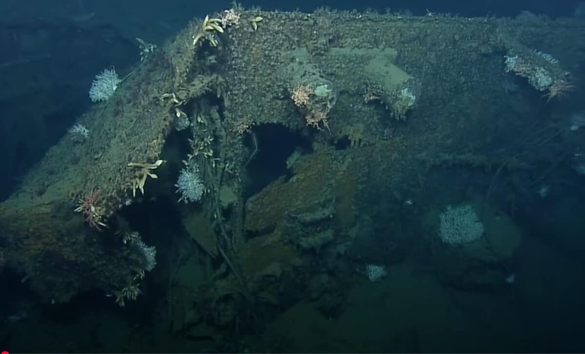 Severed Bow of USS New Orleans
