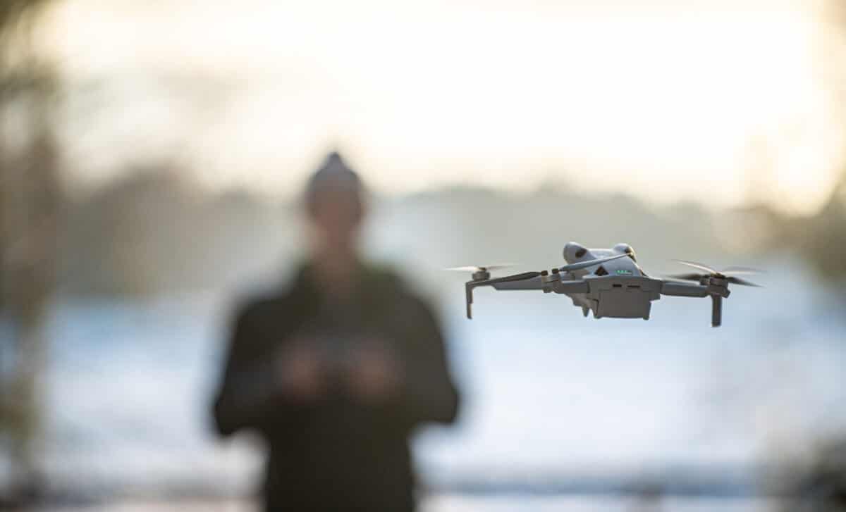 drone in flight