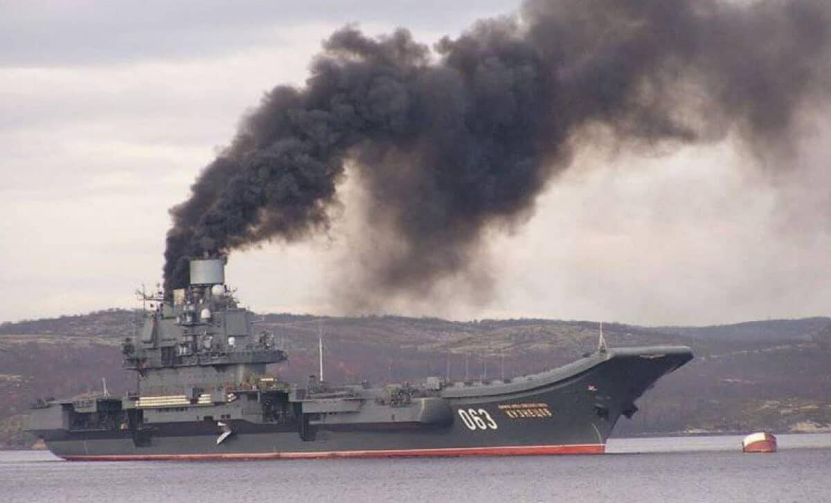 the Admiral Kuznetsov, Russia's aircraft carrier